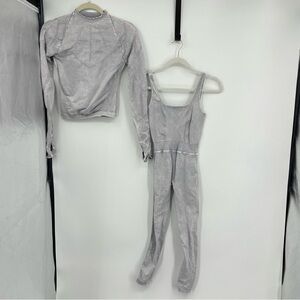 Free People Gray Jumpsuit and Top Set